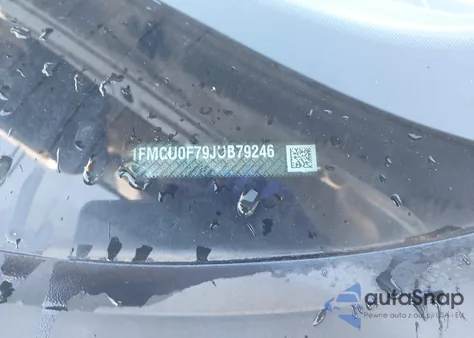 2018 Ford Escape S from USA, damaged, VIN 1FMCU0F79JUB79246